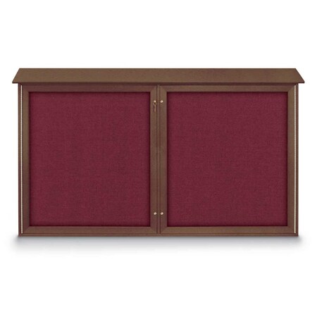 United Visual Products Open Faced Traditional Rounded Corkboard UV646ARC-BLACK-ULTMAR